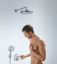 Смеситель Hansgrohe ShowerSelect S 15748000 термостат, 2 потребителя, хром