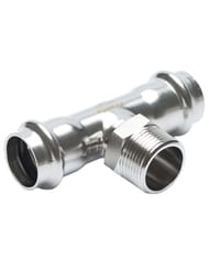 Тройник пресс Franta 35х3/4"Нх35, нержавеющая сталь SUS 304, V23353400G