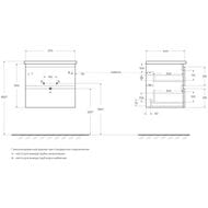 Тумба под раковину BelBagno ALBANO (570x444x500) подвесная, Rovere Rustico ALBANO-CER-600-2C-SO-RR