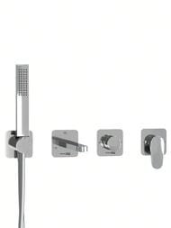 Смеситель для ванны/душа WasserKRAFT Weida A3151.268.270.271.087.103 встраиваемый, с лейкой, хром — миниатюра 1