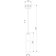 Уличный подвесной светильник Elektrostandard Glas 5602 TECHNO a062781, серый