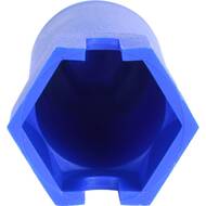 Заглушка тестовая STOUT 1/2", длинная, синяя,  SFA-0035-100012