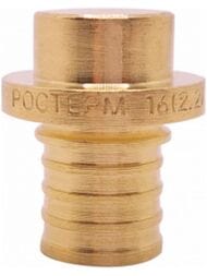Заглушка РОСТЕРМ 16х2,2 латунь, 16PLUG