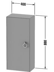 ������� Duravit White Tulip 880�400�240 ���������, 1 ������, 2 �����, �����, ����� ��. WT1323L8585