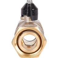 Кран шаровый STOUT 1"ВВ с накидной гайкой, прямой, бабочка, SVB-0009-000025