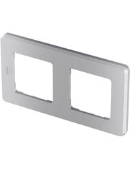 Рамка LEGRAND INSPIRIA 2 поста алюминий 673942