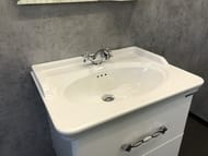 Тумба COMFORTY Неаполь-65 (650х520х500) подвесная, с раковиной, белый глянец 00004148729