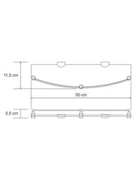 Полка стеклянная WasserKRAFT Kammel K-8344