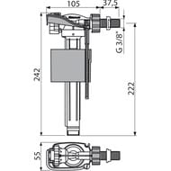 ������ ��� ������� ALCAPLAST �160 3/8" ������� ��������, ������������� ������