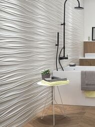 Плитка настенная Atlas Concorde 3D Wall Design Ribbon White Matt (400х800) белая, 8SBW (кв.м.)