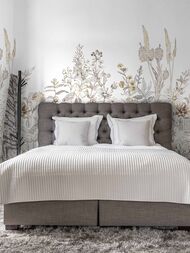 Панно Hygge III Dacha Hg19 004 (2п) (1,00х3,00) цветы, серое (рул.)