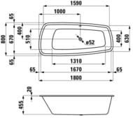 ����� LAUFEN PALOMBA 2.4280.0.000.000.1 (1800�800�455) ������������
