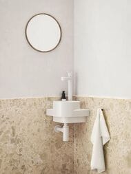 Умывальник RAVAK YARD 280 (280х280х125) с отверстием под смеситель, белый XJX01228000 — изображение 6