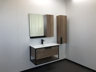 Тумба COMFORTY Бонн-90 (910х500х465) подвесная, с раковиной, дуб темный 00-00003466