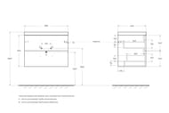 ����� ��� �������� BelBagno AURORA (700�450�500) ��� �����, Rovere Tabacco AURORA-700-2C-SO-RT