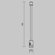 ��������� ����������  340 �� Maytoni Flexity (��������) TRA200C-L350-11B, ������