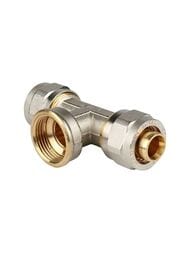 Тройник STOUT 20х3/4"Вх20 обжимной, для металлопластиковых труб, SFS-0012-003420 — миниатюра 1