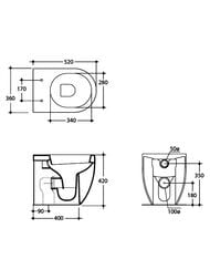 ������ ���������� Kerasan Flo 311601 520�360�420 ���. ������, ������, ��� �������, �����