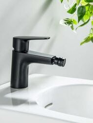 Смеситель для биде Aquatek Бетта AQ1118MB однозахватный, низкий излив 82мм, цвет: черный матовый