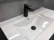 Тумба COMFORTY Дюссельдорф-90 (970х840х470) напольная, с раковиной, дуб дымчатый  00-00004093