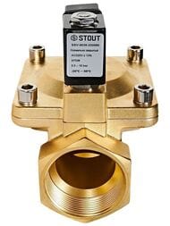 Клапан соленоидный STOUT 2", 220В, непрямого действия, нормально закрытый SSV-0030-220050