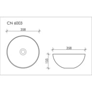 �������� ��������� Ceramicanova Element 358�358�155 �������, ��� ��������, ����� ������� CN6003