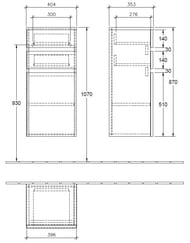 ����� Villeroy & Boch LEGATO (400�350�870) ���������, 2 �����, ����� B72800DH