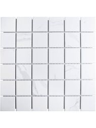 Мозаика керамическая Starmosaic Homework Carrara Matt 48x48 (306х306х6) белая PMWB82223 (шт.) — миниатюра 1