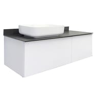 Тумба COMFORTY Милан-120 (705х870х450) со столешницей,раковиной,белый глянец 00-00014006