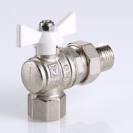 Кран угловой с американкой 1/2"ВН VALTEC BASE белая бабочка VT.228.NW.04 — миниатюра 8
