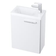 Дверь тумбы под умывальник RAVAK SDU 400 Chrome L (375х25х530) левая, белая X000000540