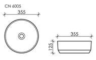 �������� ��������� Ceramicanova Element 355�355�125 �������, ��� ��������, ����: ����� CN6005