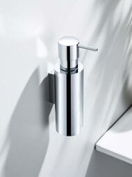 Дозатор для жидкого мыла Aquatek Оберон AQ4205CR подвесной, нержавеющая сталь, латунь, цвет: хром