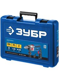 Дрель ударная ЗУБР ДУ-П850-2 ЭРМК, 850 Вт, 2400 об/мин, 13 мм, 2 скорости, мет. корпус, кейс — изображение 6