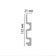 Декоративная панель DECOMASTER D302-1632 ДМ (122х2900х21) травертин темный (шт.)