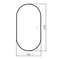 ������� AQUAme 550x1050 � ����������  � ����������, ������������� ������ AQM9109B