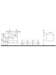 Тумба под умывальник Duravit Ketho 1000х480х455 подвесная, 2 ящика, базальт мат. KT664804343 — изображение 3