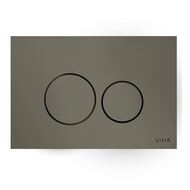 Клавиша смыва двойная VITRA Origin корпус из закаленного стекла, цвет темно-серый 740-1603