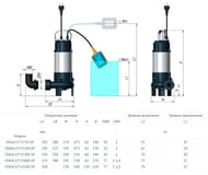 Насос фекальный UNIPUMP FEKACUT V1300DF, кабель 6м, 1300 Вт