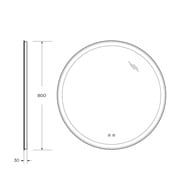 ������� BelBagno 800�800x30 ���������, ����c. ����������, �������� SPC-RNG-800-LED-TCH-SND