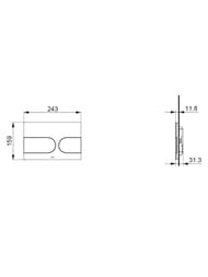 ������� ����� TOTO RW (243�12�159) ��� ����������� WH182EAT, ����: ����� ����������� MB175M#SS
