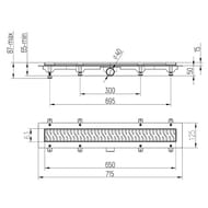 ������� ����� Paini Harmony L=650 �� D40, � ������, ���� ������, CH650HN