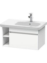 Тумба под раковину Duravit DuraStyle (730х398х448) подвесная, 1 ящик, полка, белый мат. DS639301818 — миниатюра 1