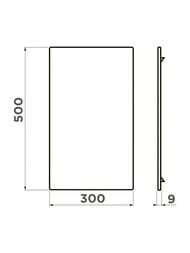 Разделочная доска Omoikiri CB-SINTESI-L GB (500x300) графит 4999071