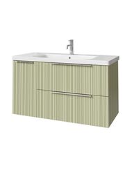 Тумба под раковину Caprigo RAIN 100 (1166х446х550) подвесная, 2 ящ, 1 дверь, Фисташка 36515L-SF024