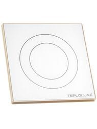 Терморегулятор ТЕПЛОЛЮКС Solus Zen Wi-Fi, программируемый, сенсорный, белый/золото 100000379300