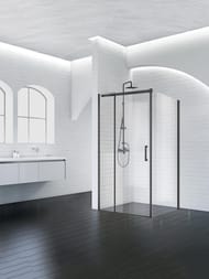 ������� ������ BelBagno Acqua (1184-1214x885-900x1950) AH-1-120/90-C-NERO ������ ����������/������