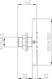 �������� ������� Bossini Cubic Flat ��� ���. ������� I00178.30