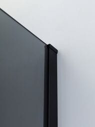 Душевой уголок CEZARES SLIDER (900-1000х1000х1950) AH-1-100-90/100-GRIGIO-NERO стекло серое/черный — изображение 3