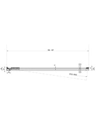������� ����� RAVAK COOL COSD1-90 (880-895x1950) ������, ������� ����+Transparent